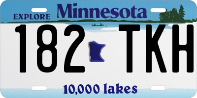 MN license plate 182TKH