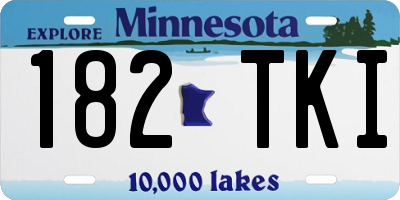 MN license plate 182TKI