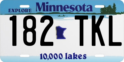 MN license plate 182TKL