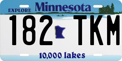 MN license plate 182TKM