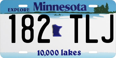 MN license plate 182TLJ