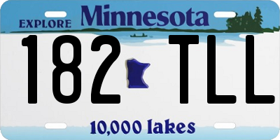 MN license plate 182TLL
