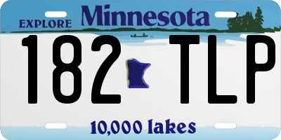 MN license plate 182TLP