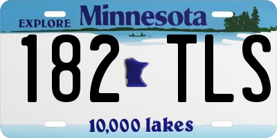 MN license plate 182TLS