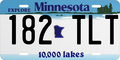 MN license plate 182TLT