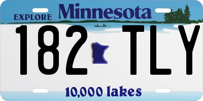MN license plate 182TLY