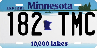 MN license plate 182TMC