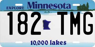 MN license plate 182TMG