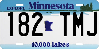 MN license plate 182TMJ