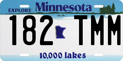 MN license plate 182TMM