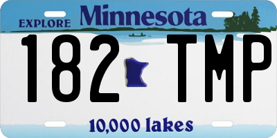 MN license plate 182TMP
