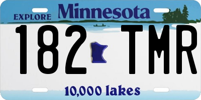 MN license plate 182TMR