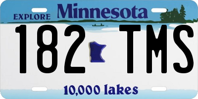 MN license plate 182TMS