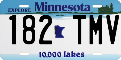 MN license plate 182TMV