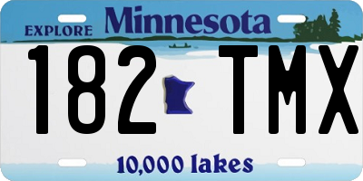 MN license plate 182TMX