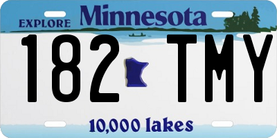 MN license plate 182TMY