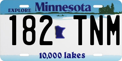 MN license plate 182TNM