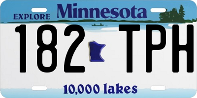 MN license plate 182TPH