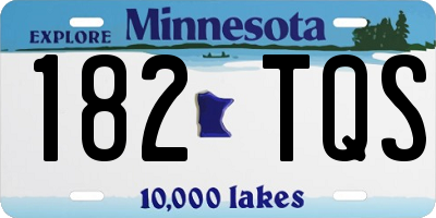 MN license plate 182TQS