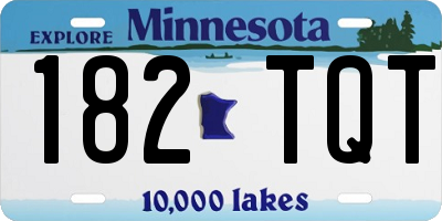 MN license plate 182TQT