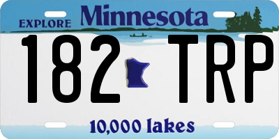 MN license plate 182TRP