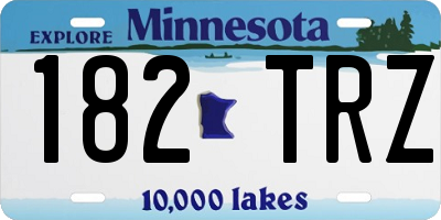 MN license plate 182TRZ