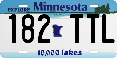 MN license plate 182TTL