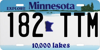 MN license plate 182TTM