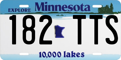 MN license plate 182TTS