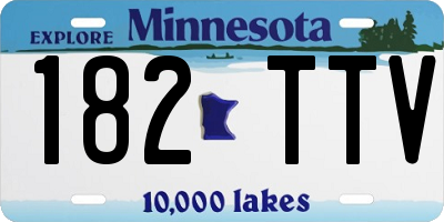 MN license plate 182TTV