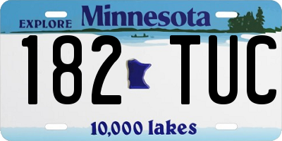 MN license plate 182TUC