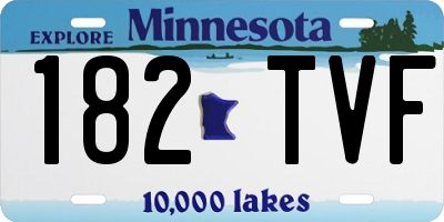 MN license plate 182TVF