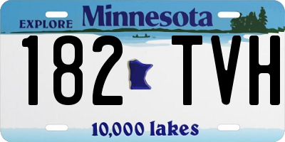 MN license plate 182TVH
