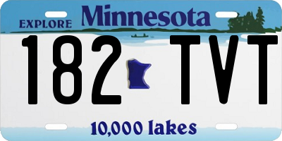 MN license plate 182TVT