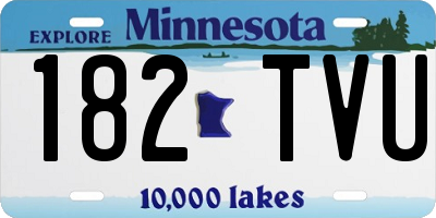 MN license plate 182TVU