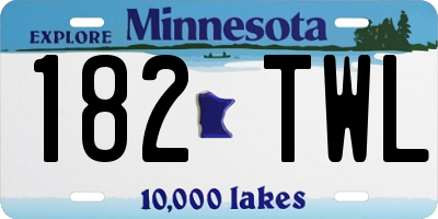 MN license plate 182TWL