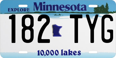 MN license plate 182TYG