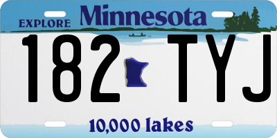 MN license plate 182TYJ