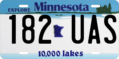 MN license plate 182UAS