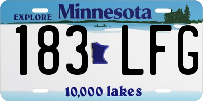 MN license plate 183LFG
