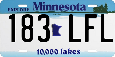 MN license plate 183LFL