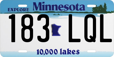 MN license plate 183LQL