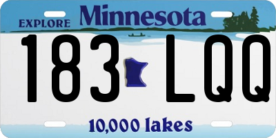 MN license plate 183LQQ