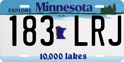 MN license plate 183LRJ