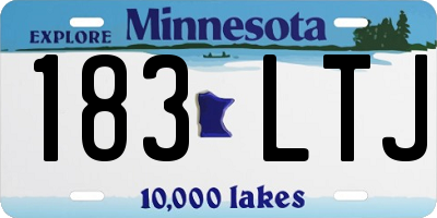 MN license plate 183LTJ