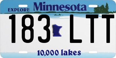MN license plate 183LTT