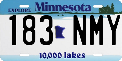 MN license plate 183NMY