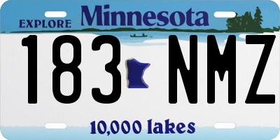 MN license plate 183NMZ