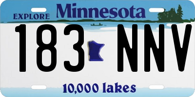 MN license plate 183NNV