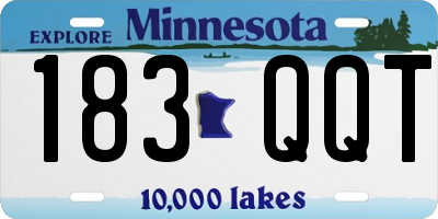 MN license plate 183QQT